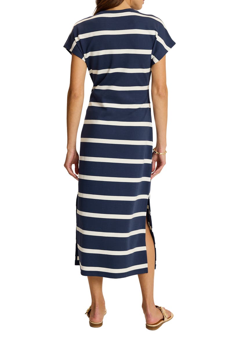 Agua Tie Waist Midi Dress, Alternate, color, COASTLINE