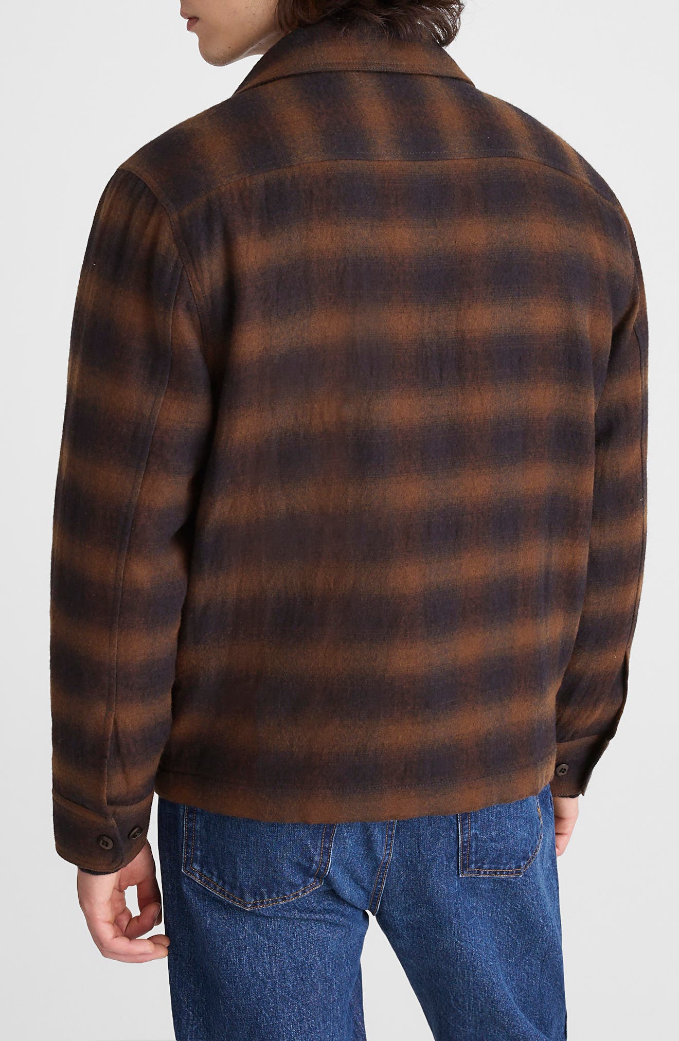 Ombre Check Flannel Zip Jacket - image 2