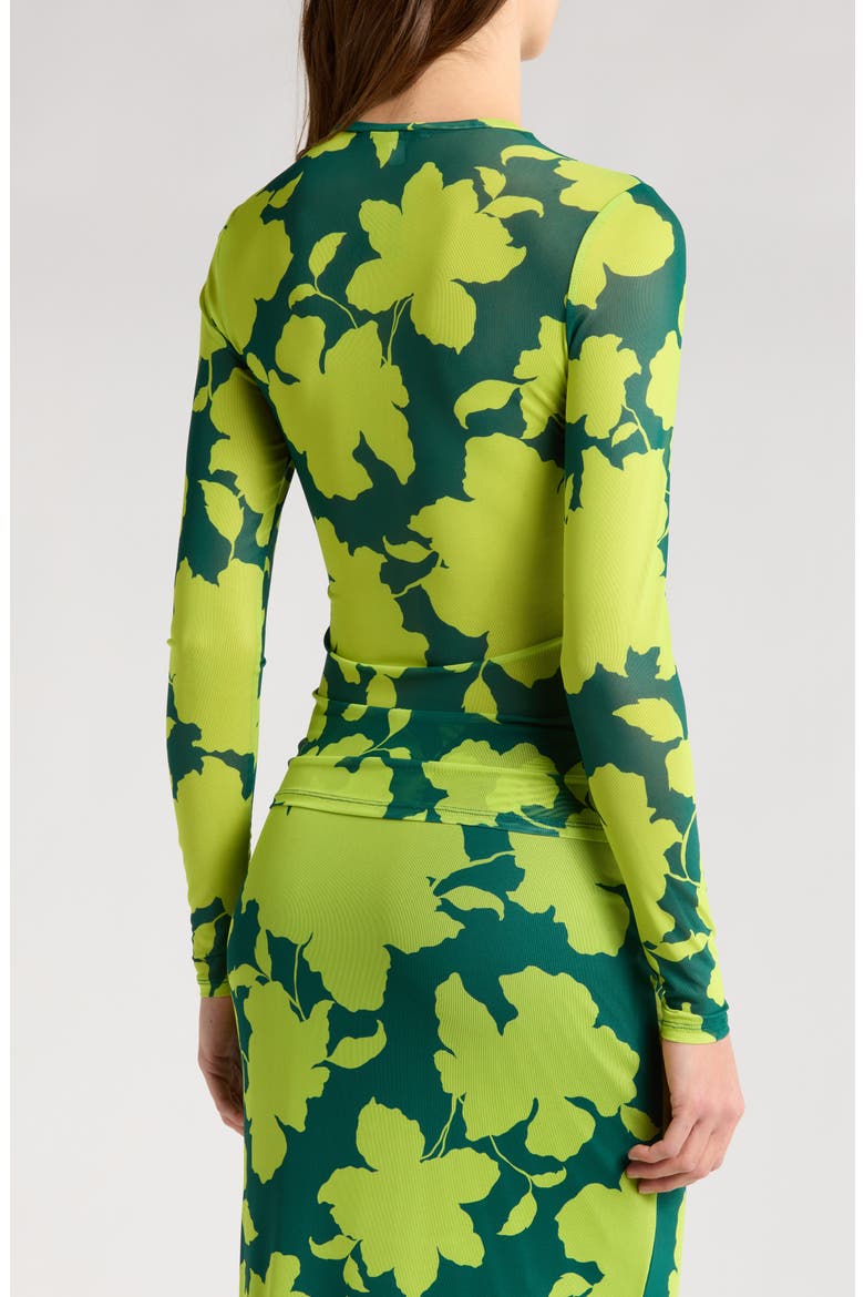 Sunny Long Sleeve Mesh Top, Alternate, color, LIME SHADOW FLORAL