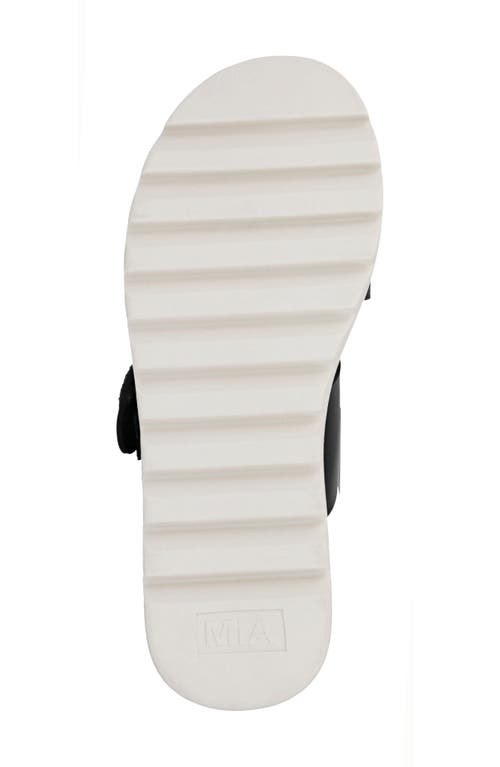 Shop Mia Orla Platform Wedge Sandal In Black