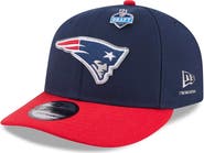 New Era Men's New Era Navy/Red New England Patriots 2026 NFL Draft On Stage Pre-Curved 9FIFTY Snapback Hat
