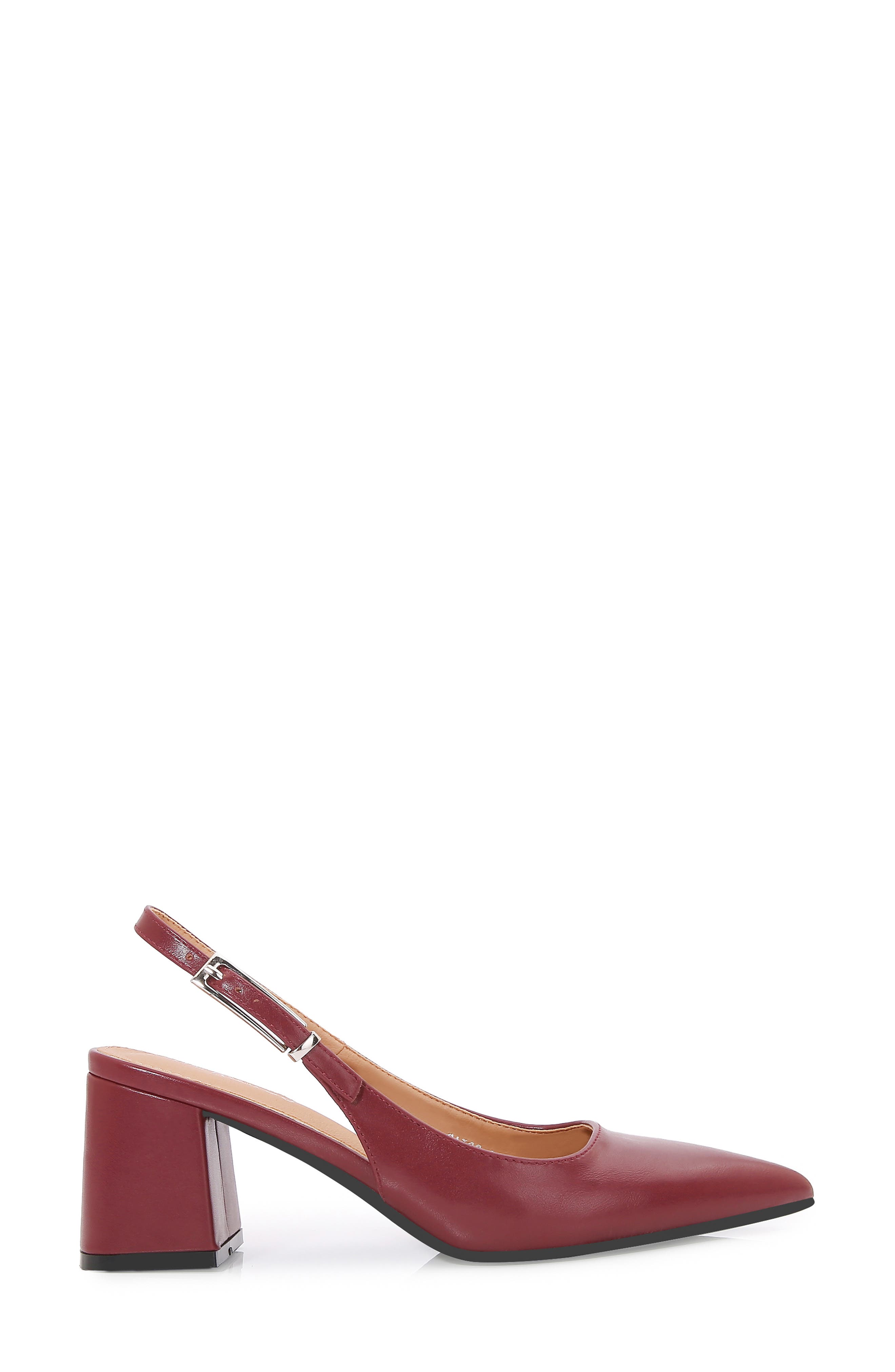 Pointed Toe Slingback Pump, Alternate, color, WINE