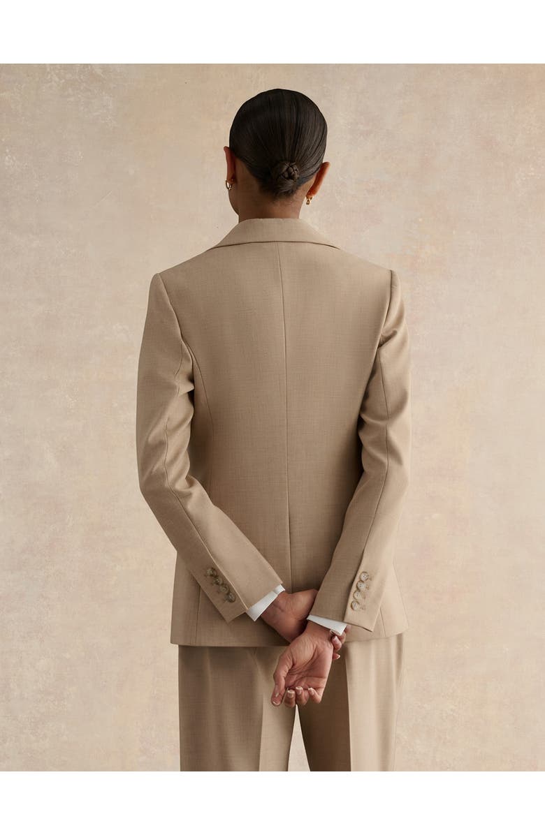 HOBBS LONDON Ashleen Single-Breasted Blazer, Alternate, color, Neutral