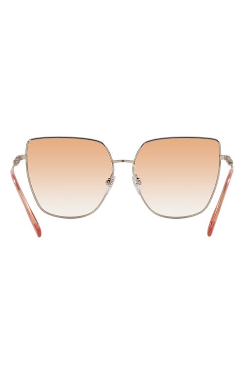 Burberry Alexis 61mm Gradient Irregular Sunglasses In Red