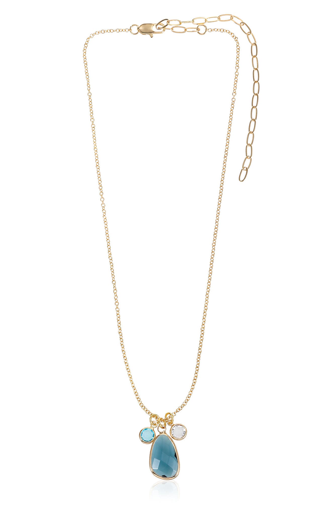 Crystal Drop Pendant Necklace