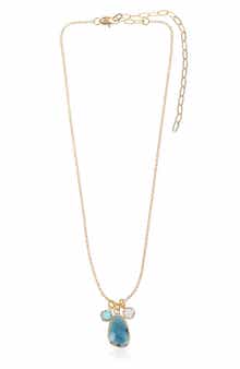 Crystal Drop Pendant Necklace