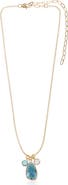Ettika Crystal Drop Pendant Necklace