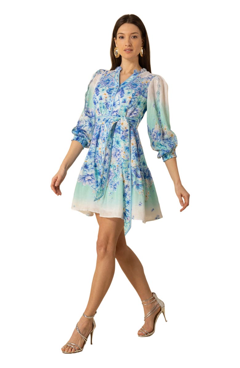 Hale Bob Valerie Linen Dress, Alternate, color, 