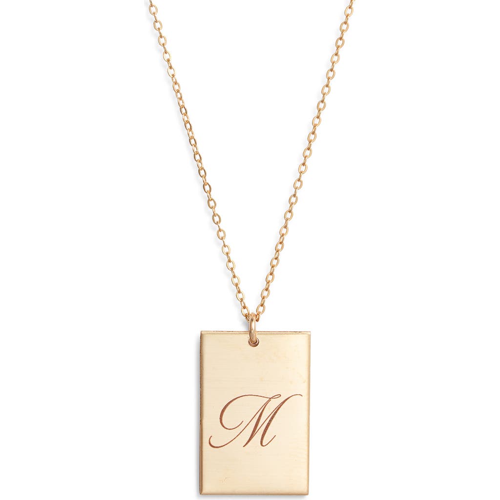 Set & Stones Stella Initial Pendant Necklace In Gold/m