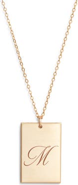 Set & Stones Stella Initial Pendant Necklace
