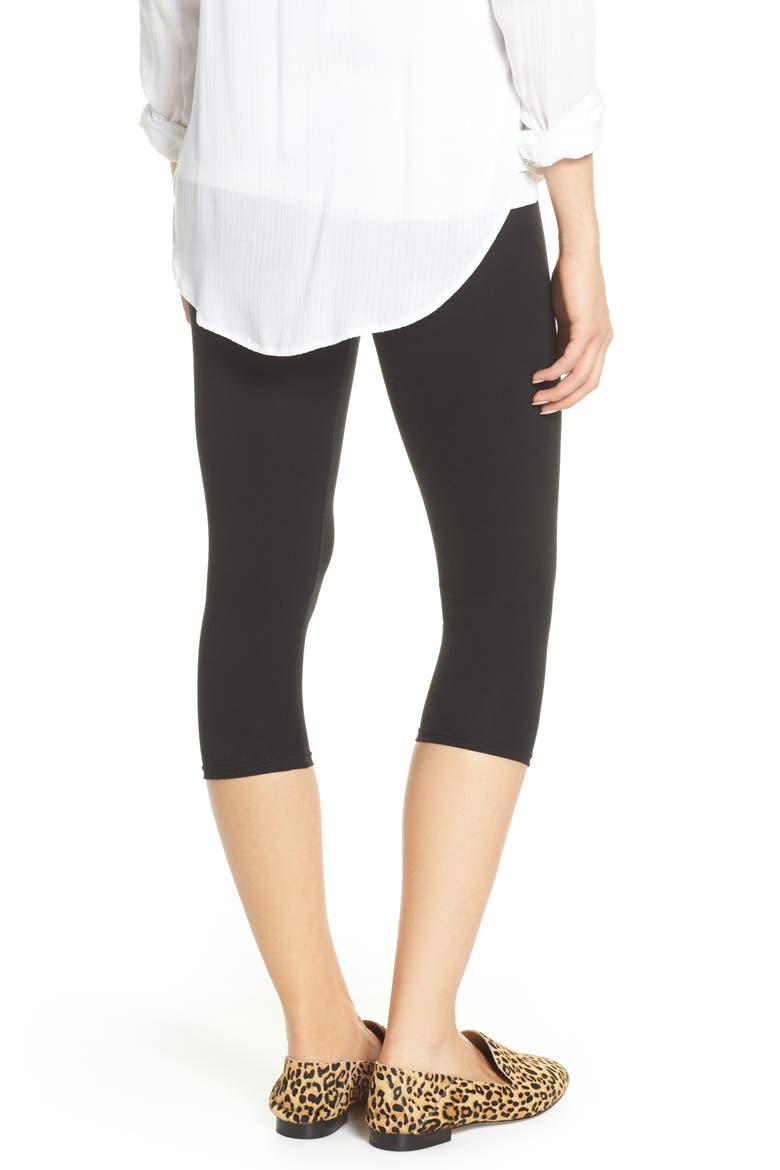 Go To High Waist Capri Leggings, Alternate, color, BLACK