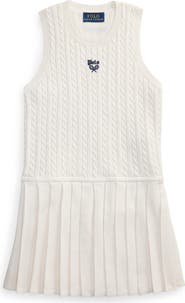 Polo Ralph Lauren Kids' Cable Sleeveless Sweater Dress