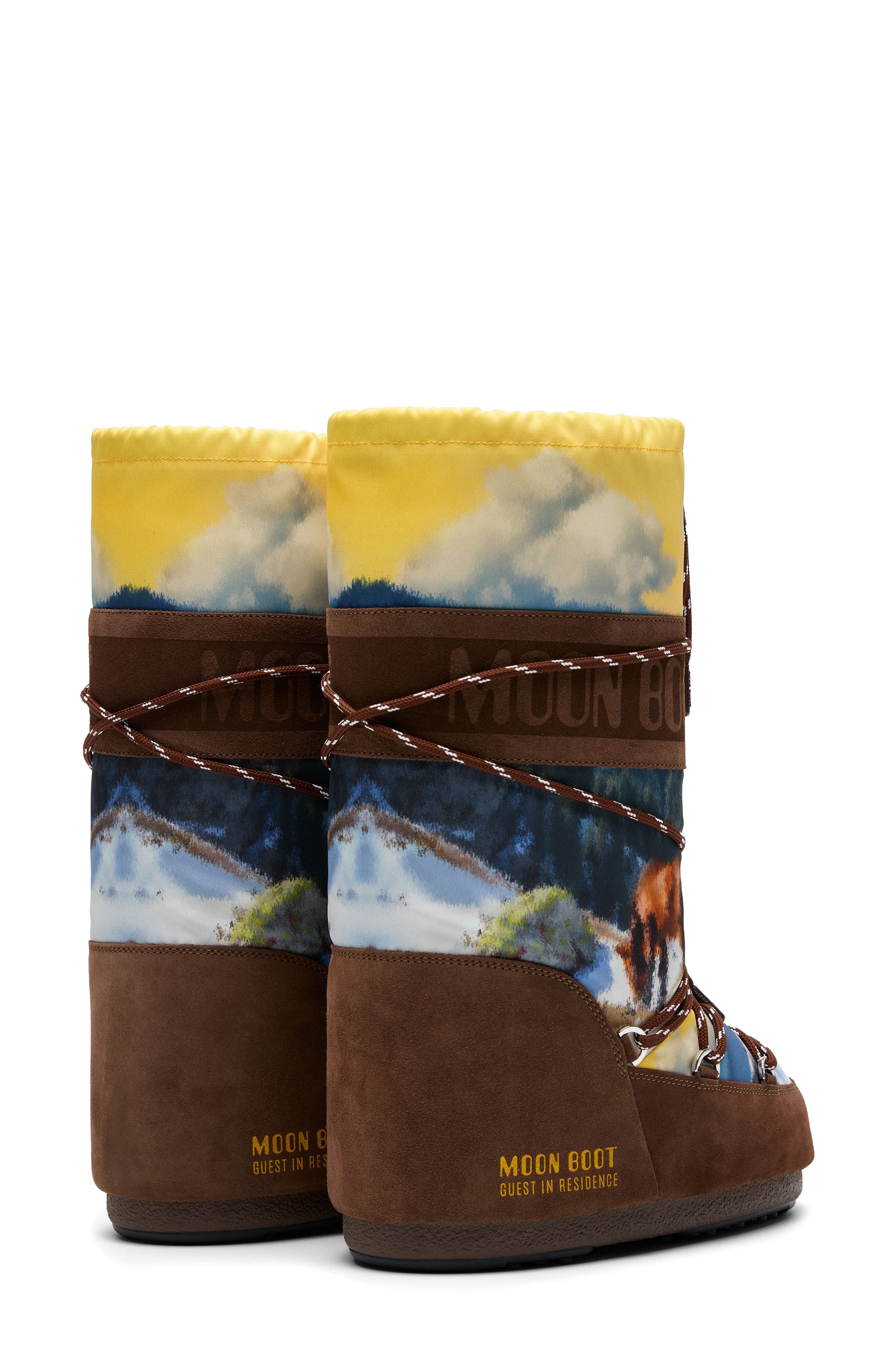 Moon Boot<sup>®</sup> x Guest In Residence Icon High Postcard Boot, Alternate, color, Cocoa