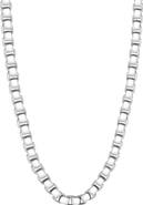 Bliss Diamond Men's Polished Steel Clasp 7.5mm Tight Cubic Link 24" Chain