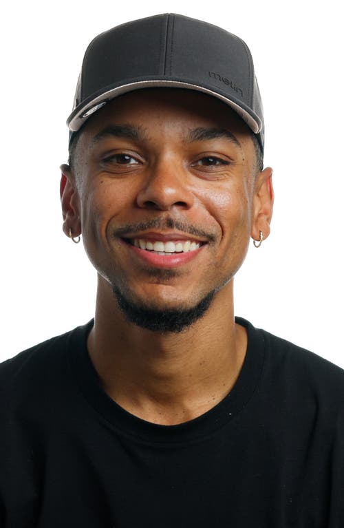 Melin Hydro Compass Snapback Cap In Black