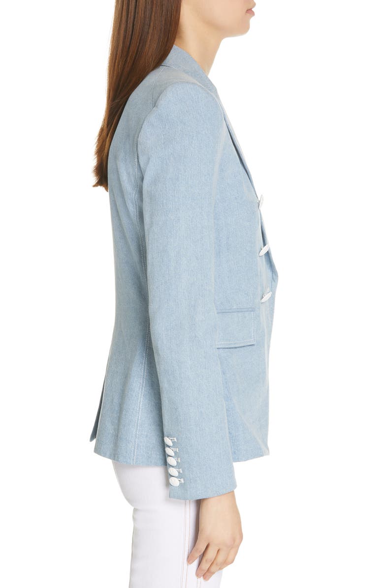 Veronica Beard Miller Denim Dickey Jacket, Alternate, color, 