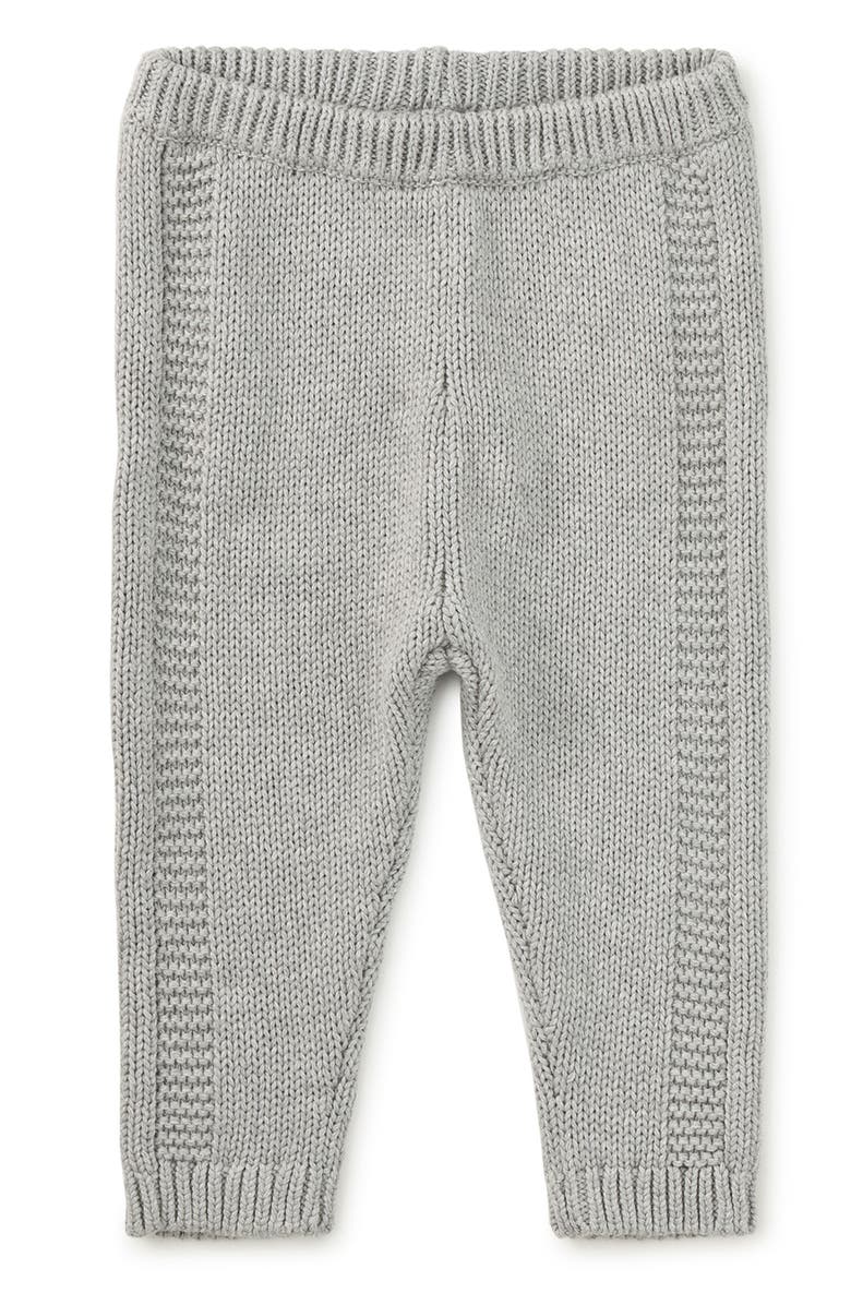 Tea Collection Cozy Baby Pants, Main, color, Med Heather Grey