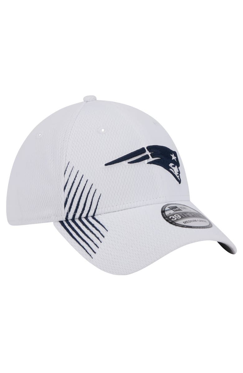 New Era Men's New Era White New England Patriots Active 39THIRTY Flex Hat, Alternate, color, 