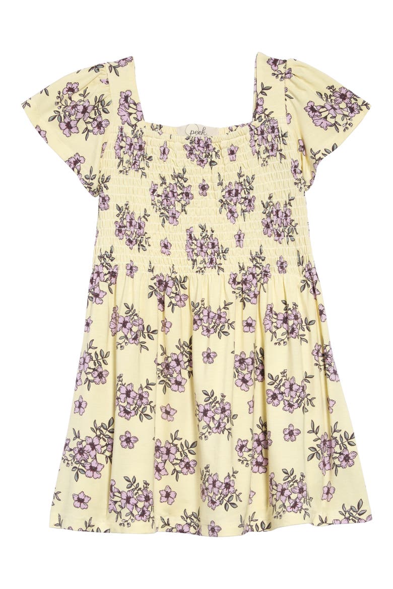 Floral Phylis Dress, Main, color, YELLOW