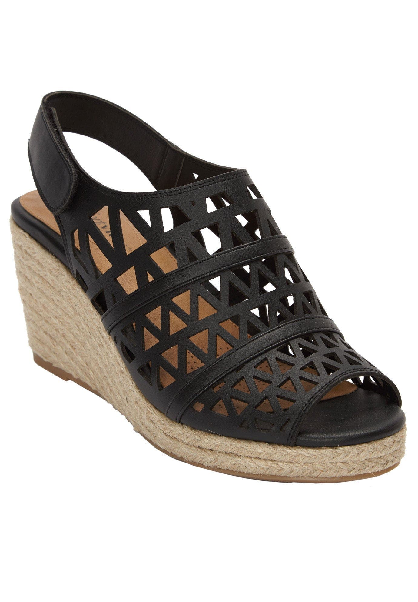 Comfortview The Karen Espadrille, Main, color, Black