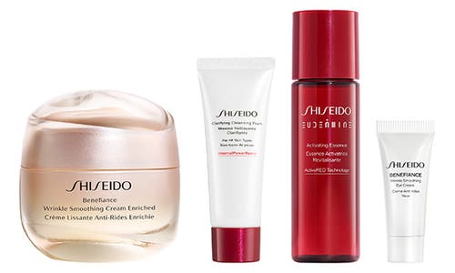Shiseido Smooth & Hydrate Cream Set $124 Value In Transparent