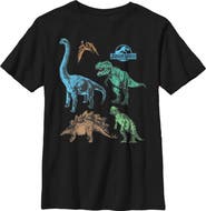 JURASSIC WORLD Boys' Dinosaur Party Graphic Graphic Short Sleeve T-Shirt