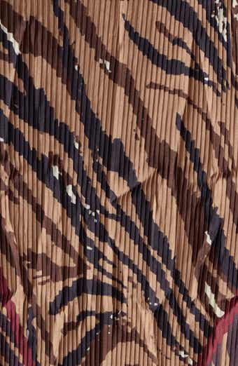 Pleated Satin Scarf