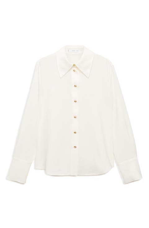 Flowy Button-Up Shirt