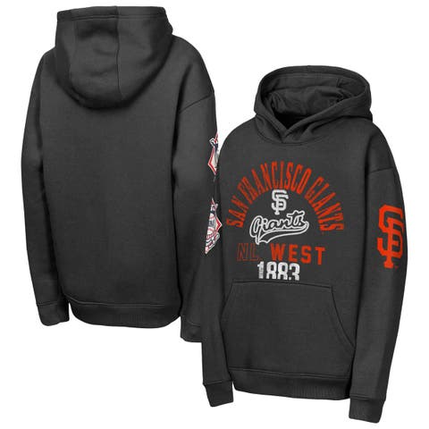 Youth Outerstuff  Black San Francisco Giants Premium Sweep Fleece Hoodie
