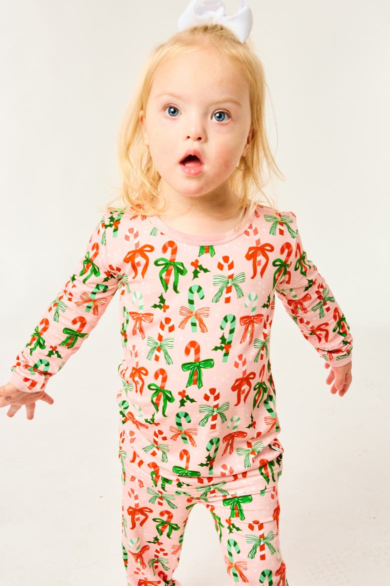 Long Sleeve Pajama Set - Candy Canes, Alternate, color, Candy Canes