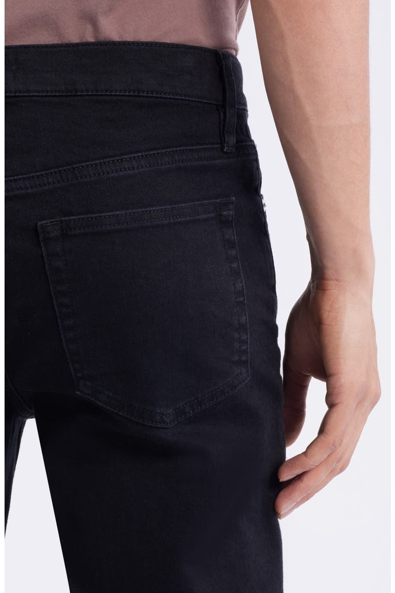 Modern Straight Leg Jeans, Alternate, color, NOIR