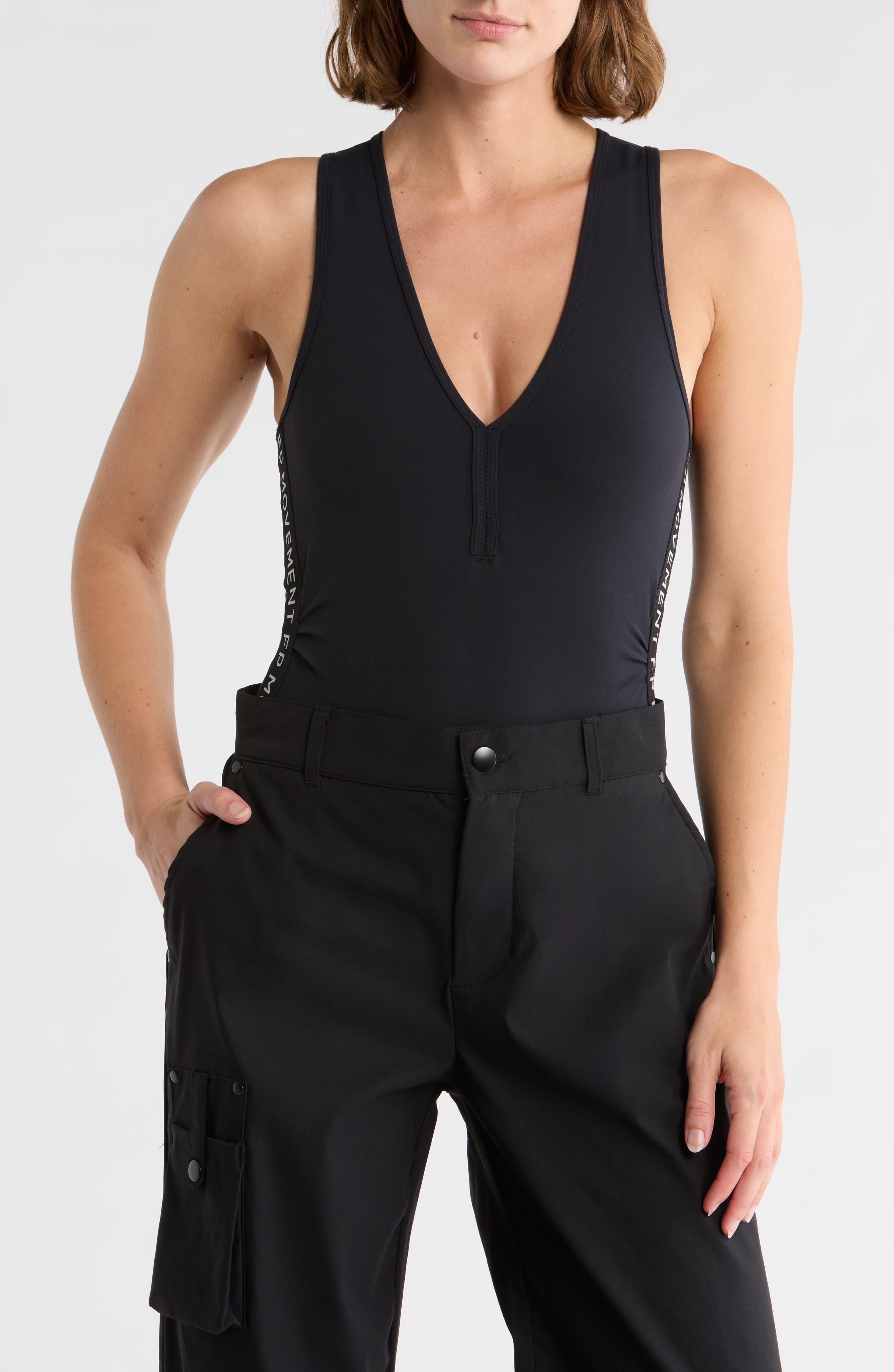 FREE PEOPLE MOVEMENT Never Better Logo Bodysuit (Women) | Nordstromrack