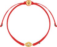 Karma and Luck Evil Eye Red String Hematite Gold Plated Adjustable Bracelet Powerful Protection