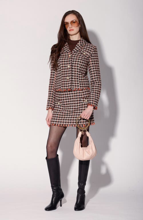 Walter Baker Veronica Tweed Blazer In Multi