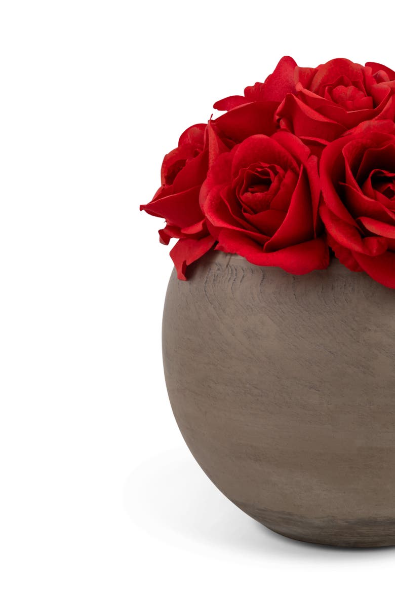 Sabine RealTouch Rose Arrangement, Alternate, color, Ruby
