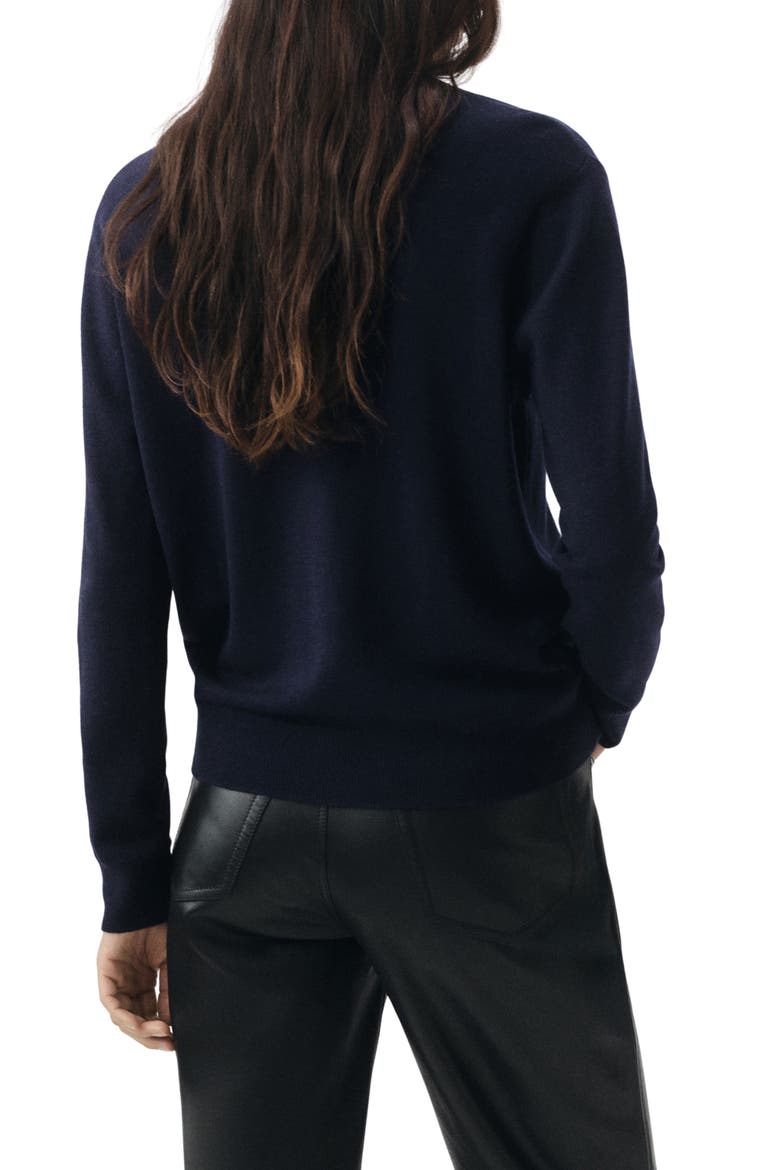 Selection Crewneck Wool Sweater, Alternate, color, NAVY