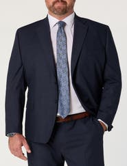 Michael Kors Big & Tall Houndstooth Windowpane Suit Jacket