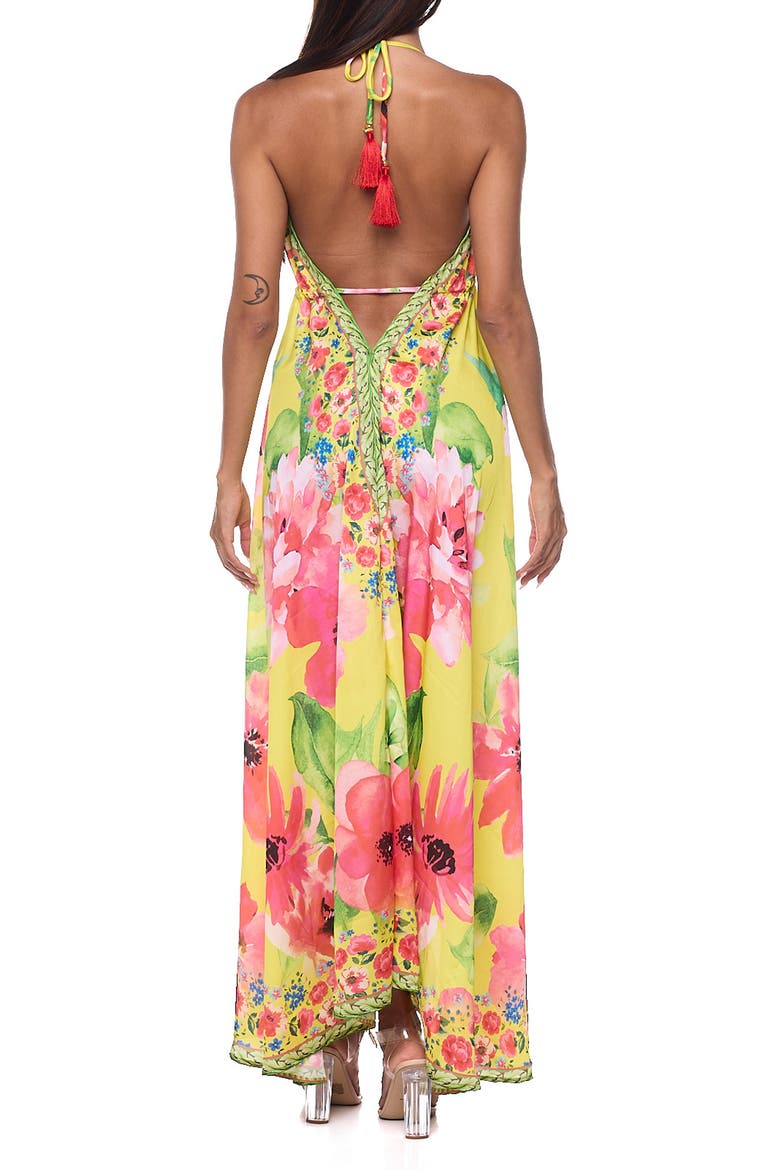 Cover-Up Halter Dress, Alternate, color, YELLOW