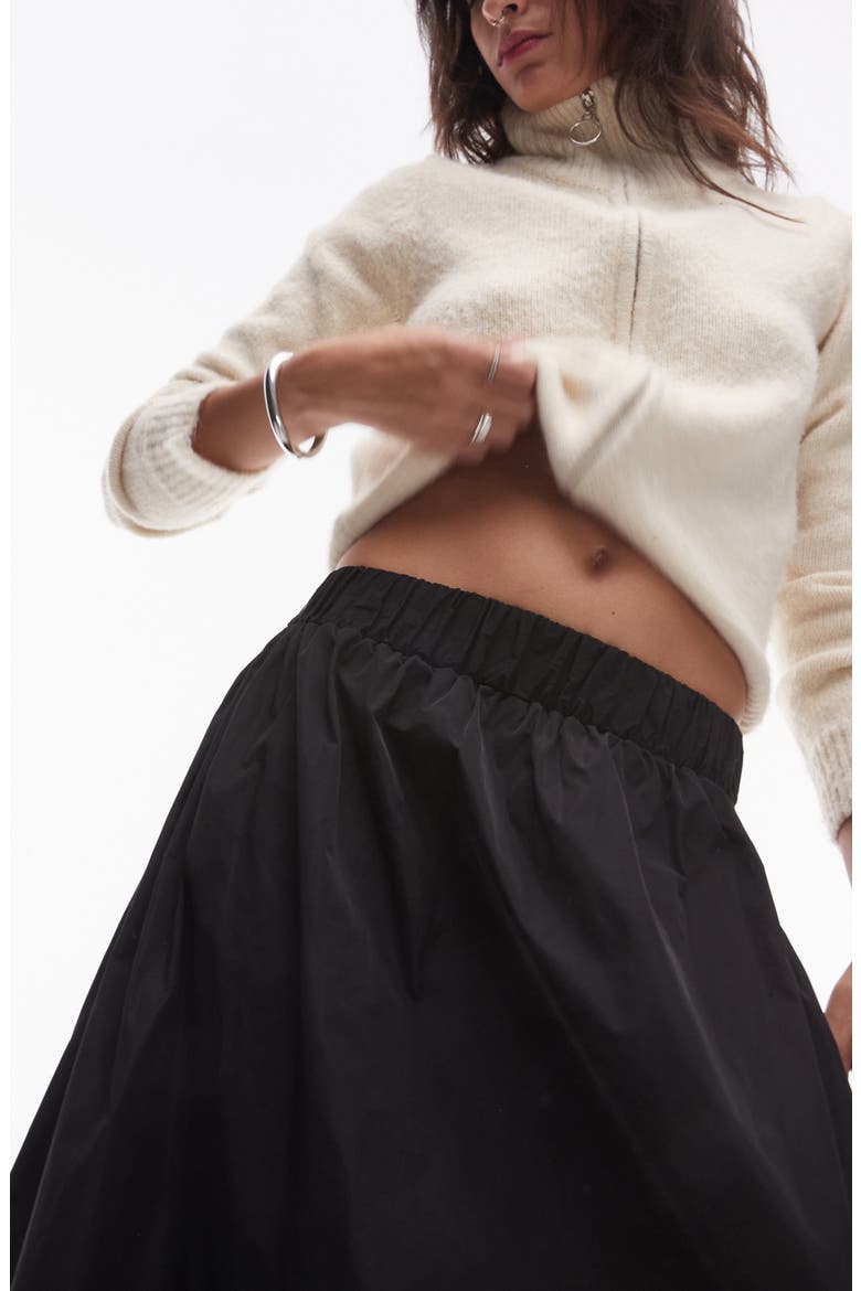 Techy Maxi Skirt, Alternate, color, BLACK