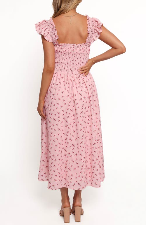 Petal And Pup Petal & Pup Bronte Smocked Maxi Dress In Pink