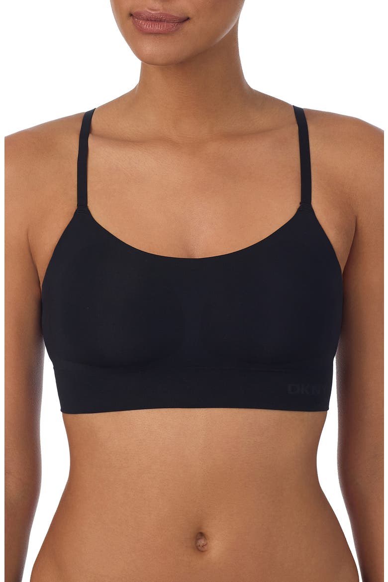 Litewear Seamless Bralette, Main, color, BLACK