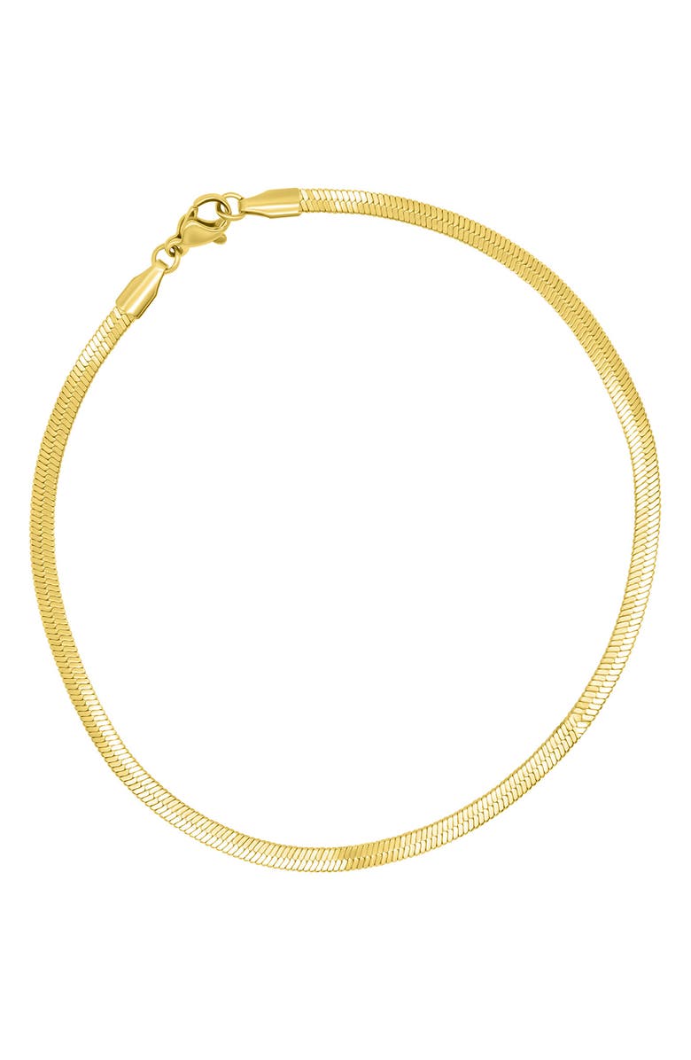 Adornia Chain Anklet, Alternate, color, Gold
