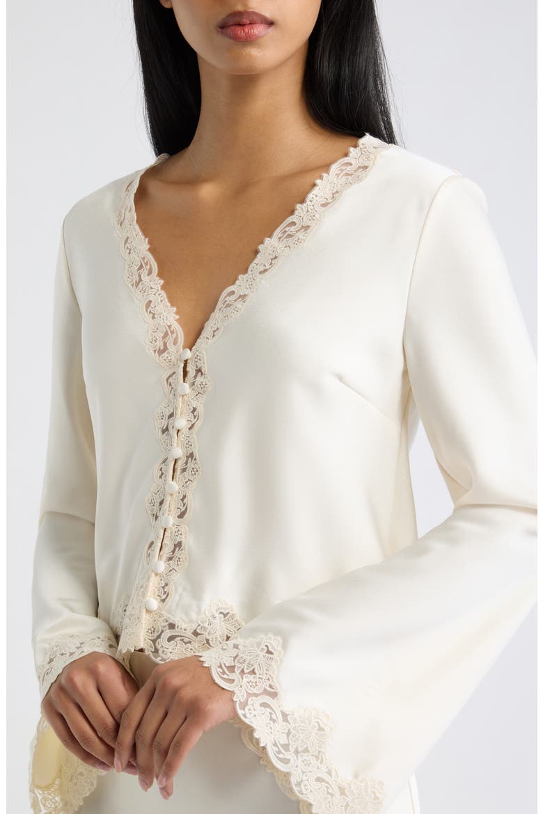 Fioretta Lace Trim Top, Alternate, color, ALABASTER GLOW