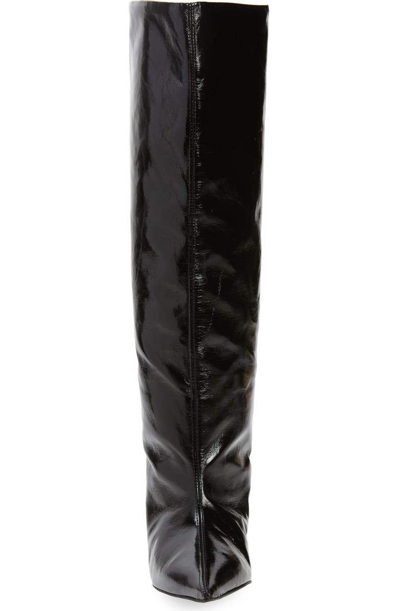 Ganni Slouchy Pointed Toe Knee High Boot, Alternate, color,