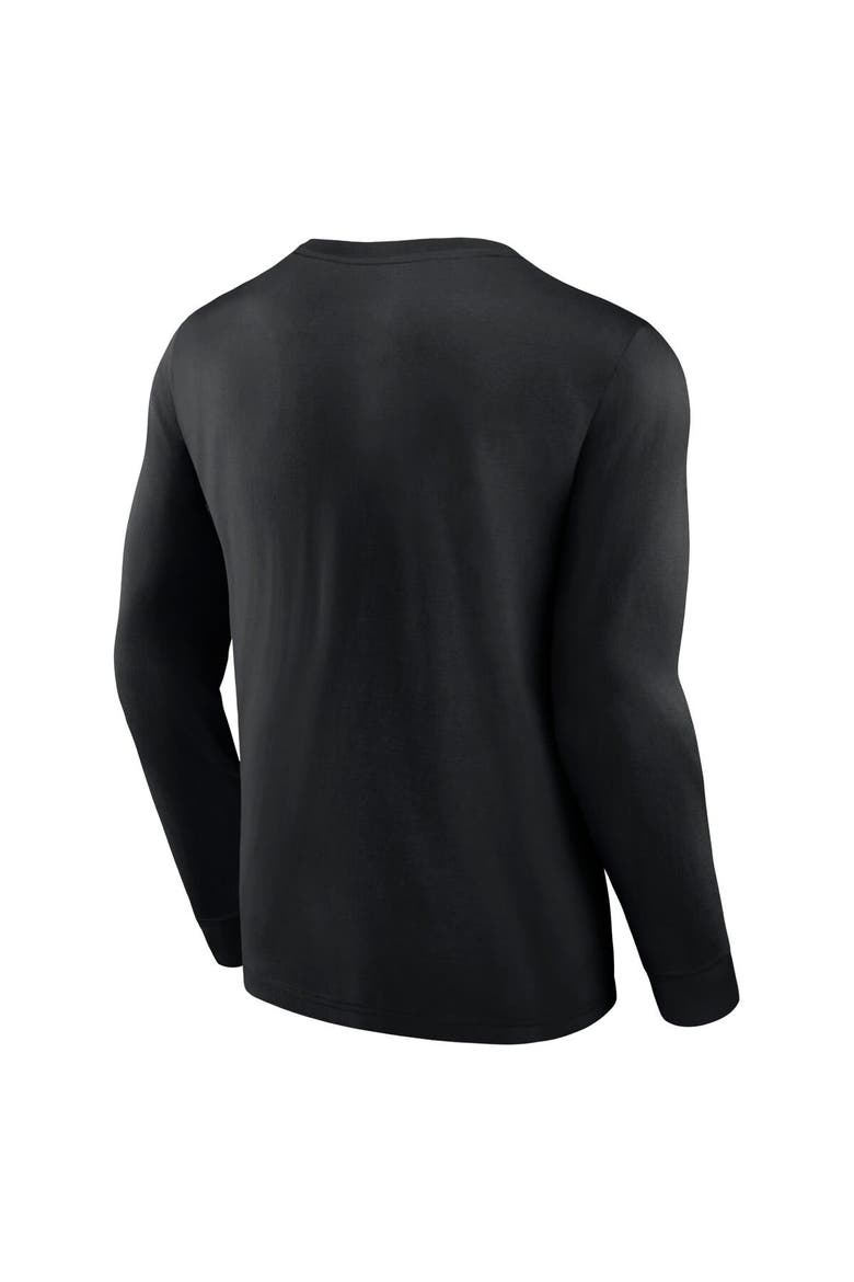 Men's Fanatics Black Toronto Raptors Baseline Long Sleeve T-Shirt, Alternate, color, Black