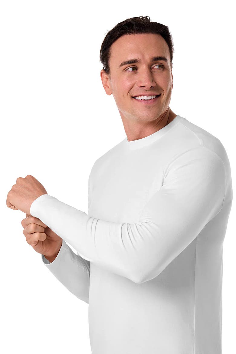 Men's Morada Long Sleeve T-Shirt, UPF 50+ Sun Protection, Main, color, White