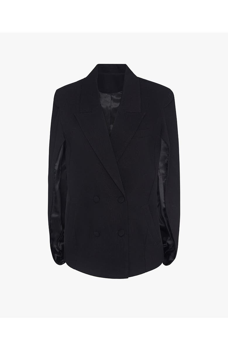 WeWoreWhat Cape Blazer, Alternate, color, Black