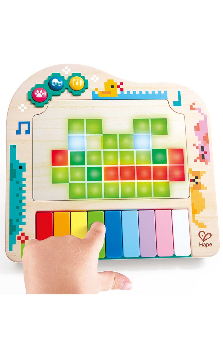 Hape Rainbow Rhythm Pixel Piano, Alternate, color, Multi