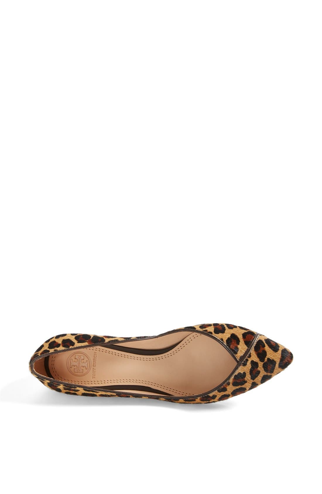 'Nicki' Calf Hair Flat, Alternate, color, OCELOT LEOPARD/ COCONUT