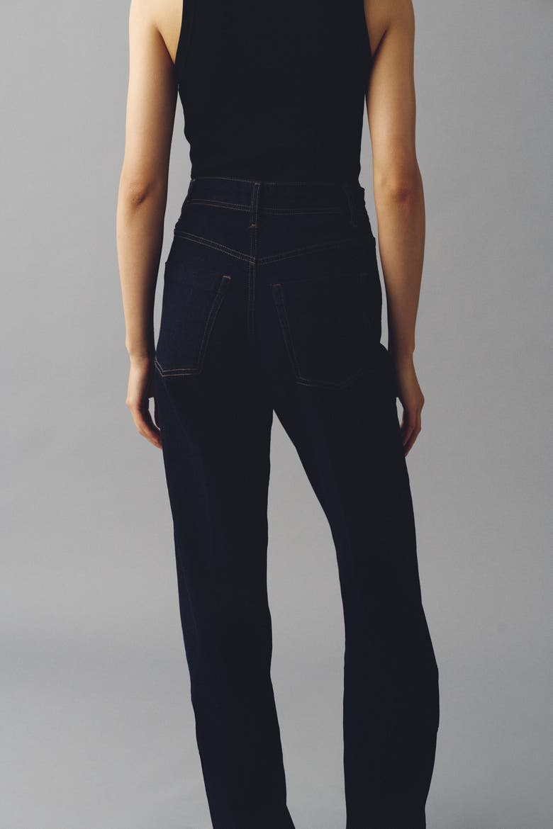 Wide High Jeans, Alternate, color, Dark denim blue